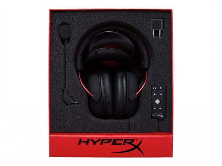 HyperX Cloud II - Hodesett - full størrelse - kabler - metallgrå