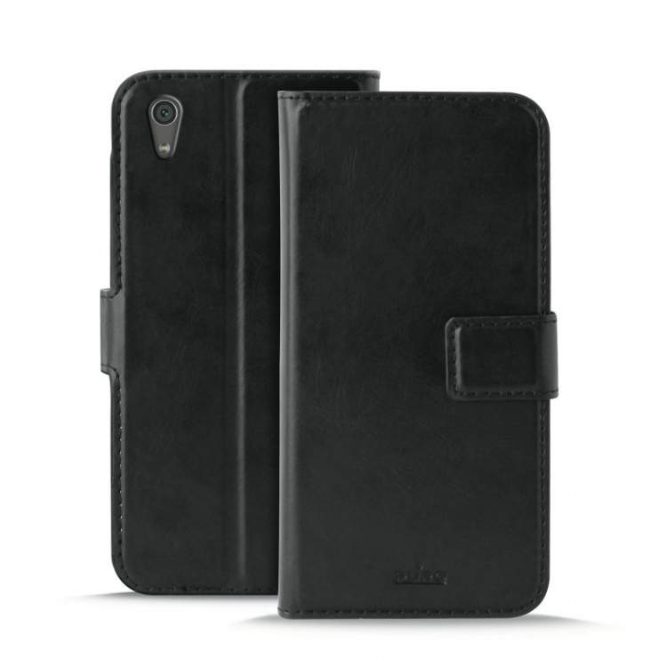 Puro Sony Xperia XA1, lommebokveske Milano, svart