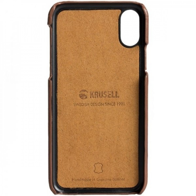Krusell Sunne for iPhone X/Xs, Cognac Krusell Sunne for iPhone X/Xs, Cognac