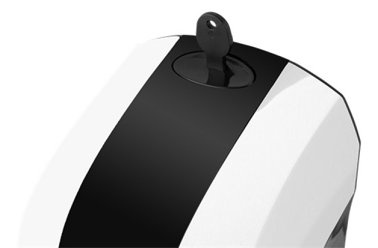 DELTACO OFFICE Berøringsfri dispenser for hånddesinfeksjon, hvit/svart