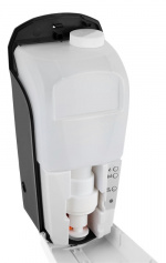 DELTACO OFFICE Berøringsfri dispenser for hånddesinfeksjon, hvit/svart