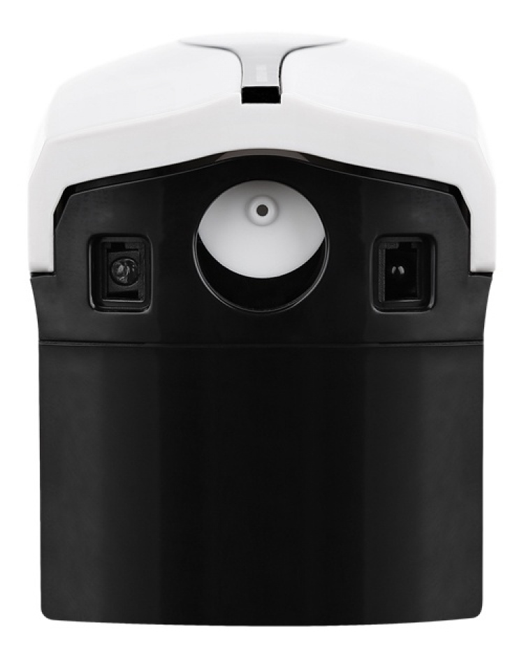 DELTACO OFFICE Berøringsfri dispenser for hånddesinfeksjon, hvit/svart