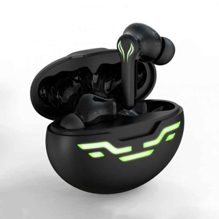 YX-03 Trådløse spillhodetelefoner med LED, sølv/sort