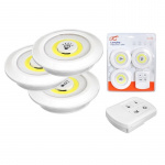 LTC Fjernstyrt COB LED-lampe 3-pakning, 1 W