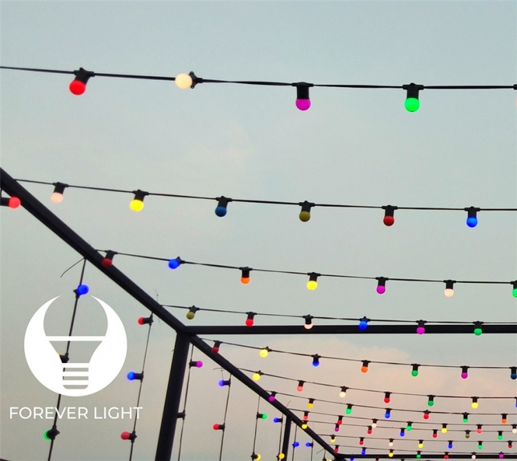 Forever Light LED-pære x 5, E27 G45 2W, rosa