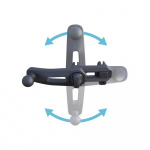 Forever magnetisk flerpunktsholder MH-250 for bilviftegrill, svart