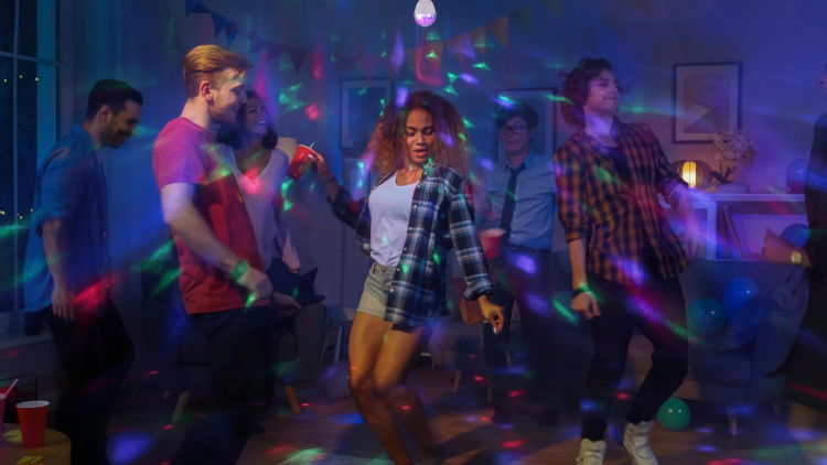 Limited Label DL 1.0 roterende diskolampe for hjemmet eller kontoret