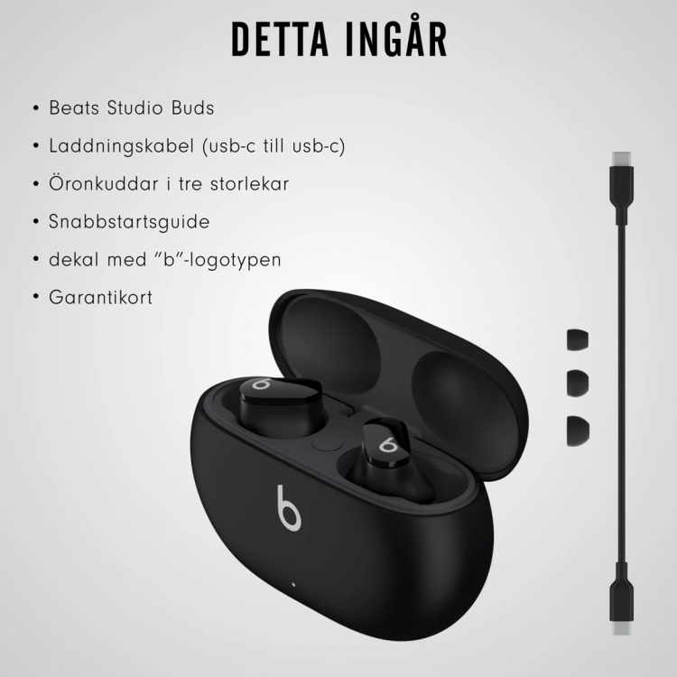 Beats Studio Buds, svart-Fyndvara
