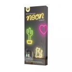 Forever Light Neon LED-lampe lepper batteri + USB FLNEO8, rød Forever Light Neon LED-lampe lepper batteri + USB FLNEO8, rød