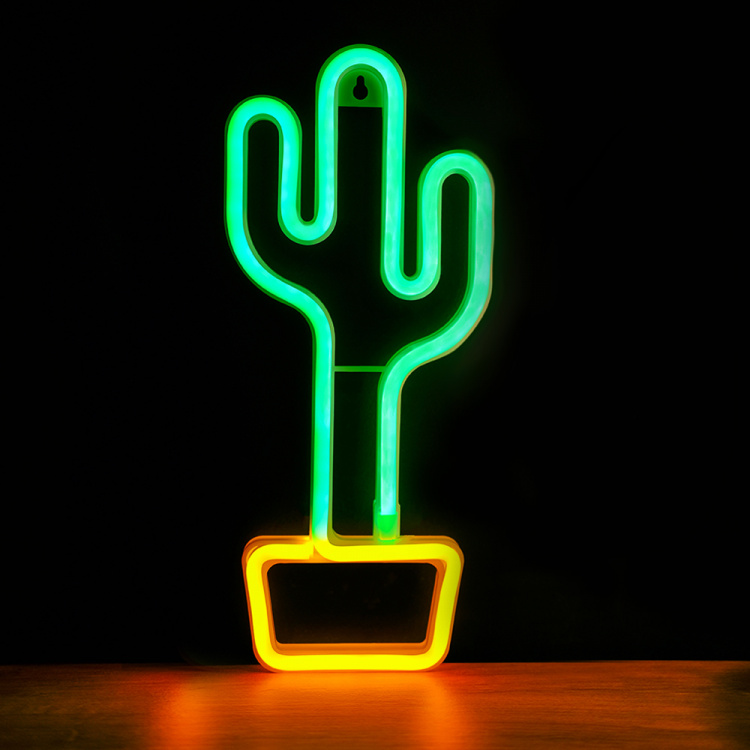 Forever Light Neon LED Light Cactus, battery + USB FLNEO2, Orange/Green Forever Light Neon LED Light Cactus, battery + USB FLNEO2, Orange/Green