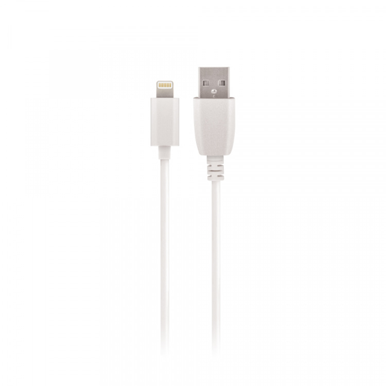 Maxlife-kabel USB - Lightning 2,0 m 2A, hvit