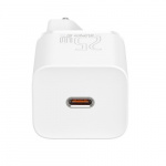 Baseus vegglader Super Si PD 25W 1x USBC + USB-C - USB-C-kabel, hvit Baseus vegglader Super Si PD 25W 1x USBC + USB-C - USB-C-kabel, hvit