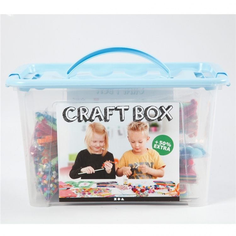 Creotime Størrelse lekeboks. 34x24x20cm Mix