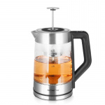 Emerio Vann-/temaskin 1,7 l Glass temp