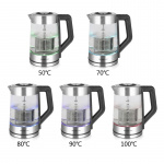 Emerio Vann-/temaskin 1,7 l Glass temp