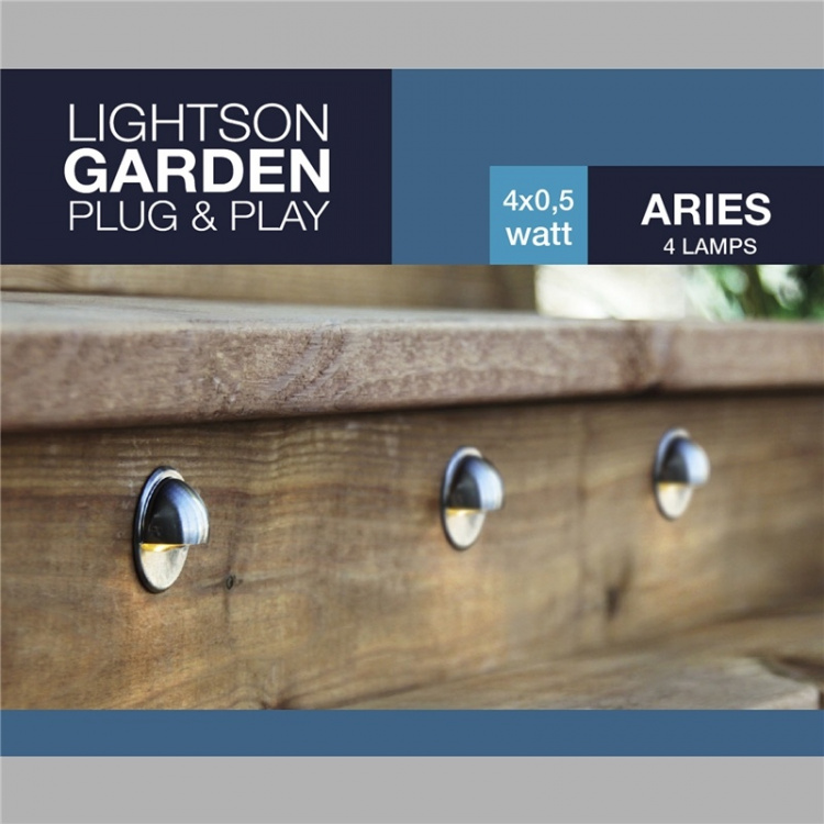 LightsOn Aries 4 lamper 10lm Ø3,5cm sink