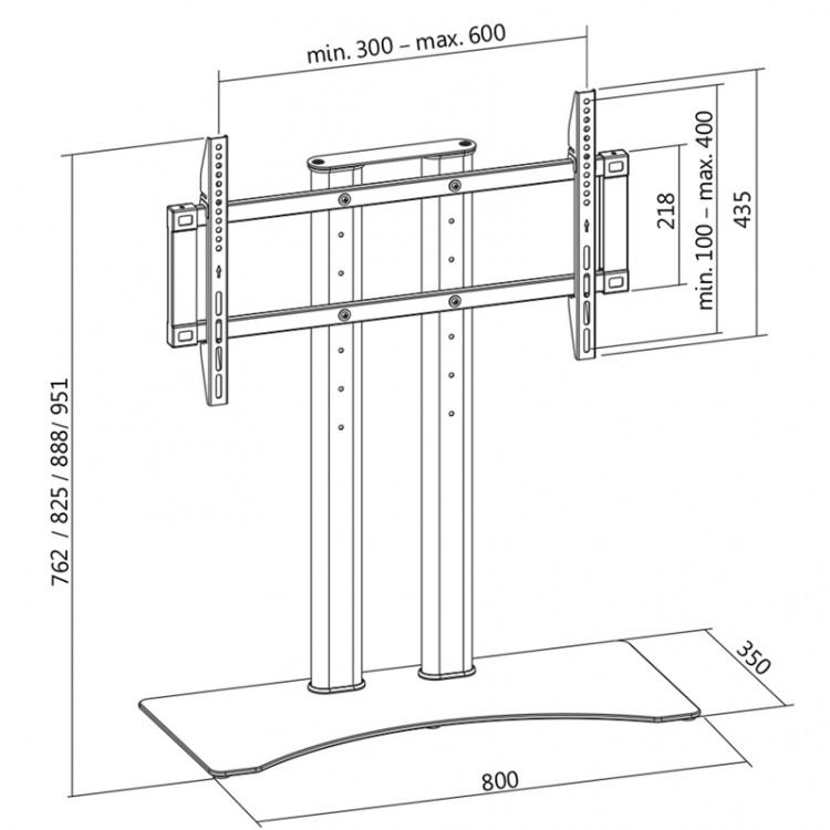 LogiLink Bordstativ for TV 37-65 LogiLink Bordstativ for TV 37-65