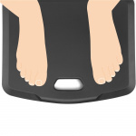 LogiLink Bærbar ergonomisk ståmatte 457x558x19mm