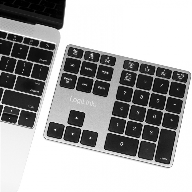 LogiLink Trådløst numerisk tastatur med piltaster LogiLink Trådløst numerisk tastatur med piltaster