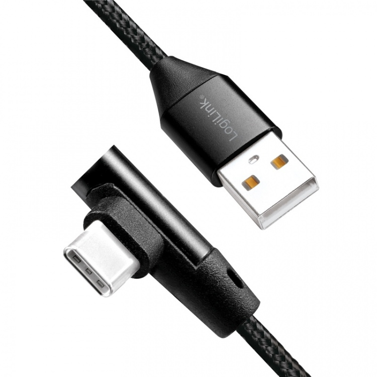 LogiLink Vinklet USB-C-kabel USB 2.0 Max 15W 0,3 m
