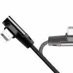 LogiLink Vinklet USB-C-kabel USB 2.0 Max 15W 0,3 m