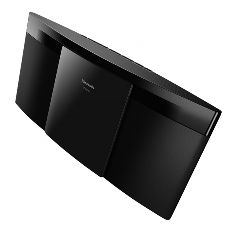 Panasonic Kompakt veggmontert mikrostereo svart Panasonic Kompakt veggmontert mikrostereo svart