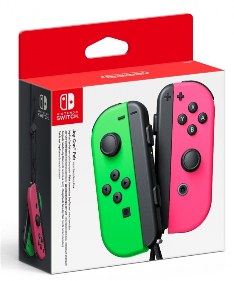 Nintendo Switch Joy-Con-par, neongrønn/neonrosa Nintendo Switch Joy-Con-par, neongrønn/neonrosa