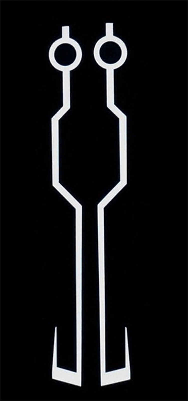 Lysstrimler til motorsykkelhjelm, Hvitt lys