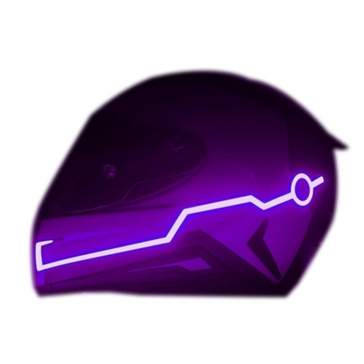 Lysstriper til motorsykkelhjelm, Lilla Lysstriper til motorsykkelhjelm, Lilla