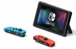 Nintendo Switch 2019-konsoll, rød/blå