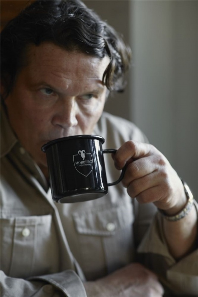 Morberg Orrefors Hunting emaljert metallkrus, grønn