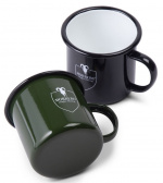 Morberg Orrefors jaktkrus i emaljert metall, svart