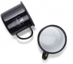 Morberg Orrefors jaktkrus i emaljert metall, svart