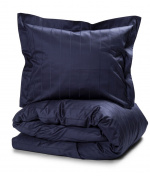 King Size Liverpool sengesett i sateng, Navy King Size Liverpool sengesett i sateng, Navy