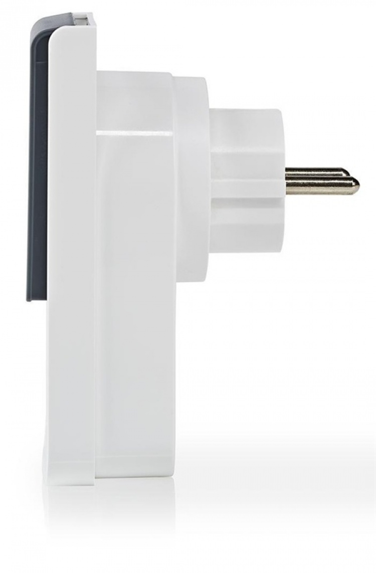 Nedis SmartLife Smart Plug | Wi-Fi | IP44 | Efektmåler | 3680 W | Jordet kontakt / Type F (CEE 7/7) | -30 - 40 °C | Android™ / IOS | Grå / Hvit Nedis SmartLife Smart Plug | Wi-Fi | IP44 | Efektmåler | 3680 W | Jordet kontakt / Type F (CEE 7/7) | -30 - 40 °C | Android™ / IOS | Grå / Hvit