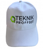 Hvit caps med Teknikproffset logo