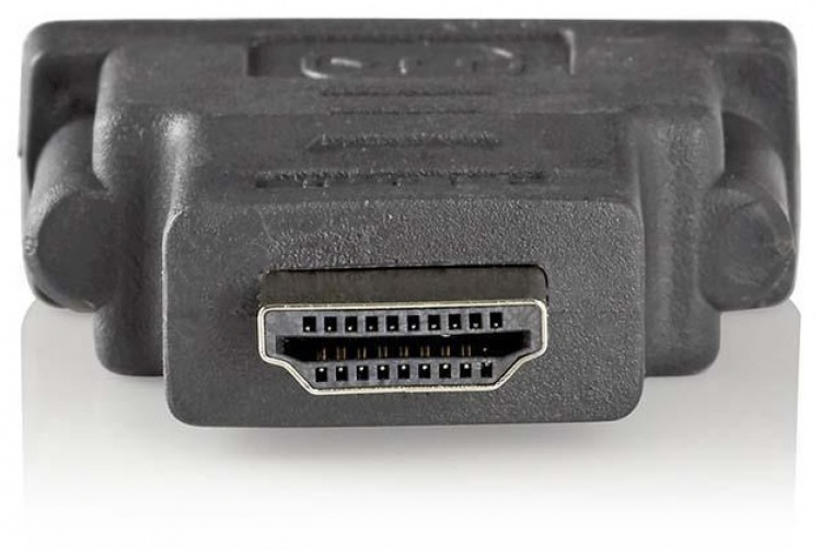 Nedis HDMI™ Adapter | HDMI ™ -kontakt | DVI-D 24+1-Pins Hun | Gull belagt | Rett | ABS | Antrasitt | 1 stk. | Boks Nedis HDMI™ Adapter | HDMI ™ -kontakt | DVI-D 24+1-Pins Hun | Gull belagt | Rett | ABS | Antrasitt | 1 stk. | Boks