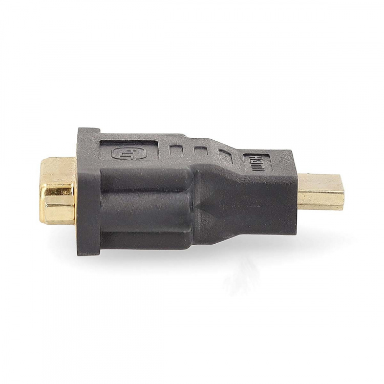 Nedis HDMI™ Adapter | HDMI ™ -kontakt | DVI-D 24+1-Pins Hun | Gull belagt | Rett | ABS | Antrasitt | 1 stk. | Boks Nedis HDMI™ Adapter | HDMI ™ -kontakt | DVI-D 24+1-Pins Hun | Gull belagt | Rett | ABS | Antrasitt | 1 stk. | Boks