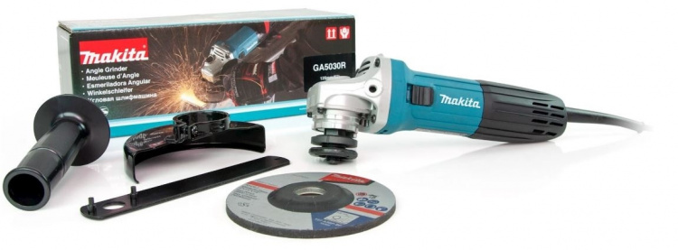 Makita GA5030R Vinkelsliper med omstartsbeskyttelse