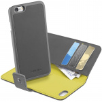 Cellularline Combo-etui til iPhone 6/6S, grå/gul Cellularline Combo-etui til iPhone 6/6S, grå/gul