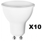 10-pack LED-lampa GU10 1W 230V 3000K 90lm, Varmvit 10-pack LED-lampa GU10 1W 230V 3000K 90lm, Varmvit