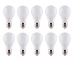 LED-lampe E27 8W 230V 4500K 10-pk, Hvit nøytral LED-lampe E27 8W 230V 4500K 10-pk, Hvit nøytral
