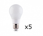 LED-lampe E27 8W 230V 6000K 5-pakning, Kjølig hvit LED-lampe E27 8W 230V 6000K 5-pakning, Kjølig hvit