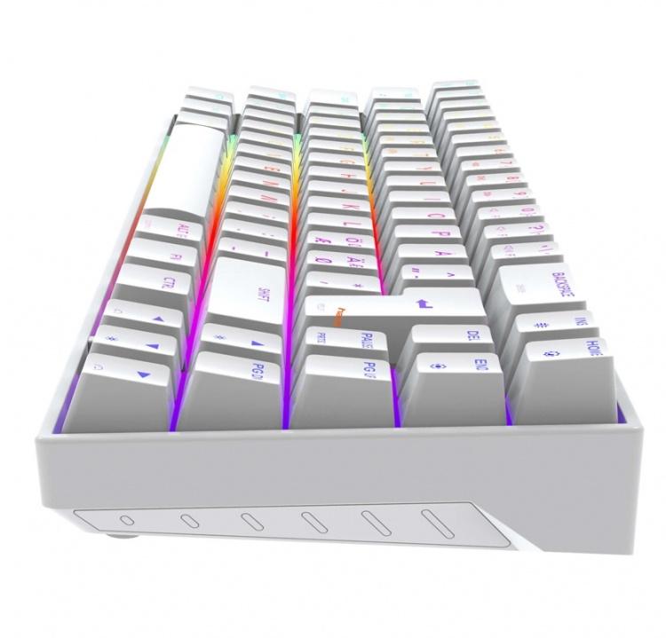 Havit Mekanisk gaming-tastatur med bakgrunnsbelysning, hvit