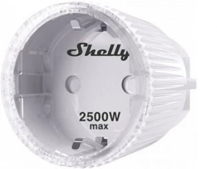 Shelly Plug S Liten fjernbryter (plugg) med strømmåling og WiFi