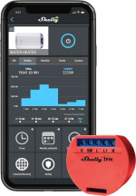 Shelly 1PM fjernstyrt bryter med energimåling og WiFi