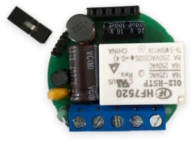 Shelly 1 Kompakt innfelt bryter med WiFi og åpen API