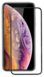 Mr Yes Fulldekkende skjermbeskytter i herdet glass til iPhone 12 Pro Max, svart
