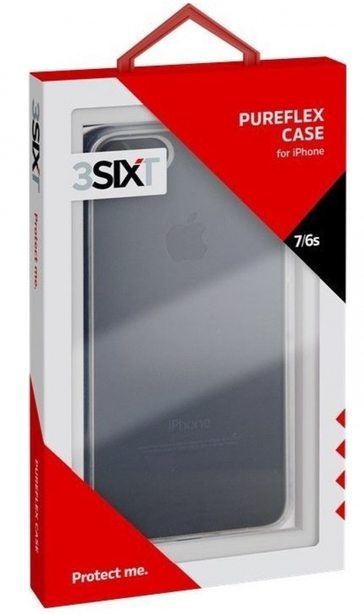 3SIXT Pure Flex-etui for iPhone 6S/7, gjennomsiktig