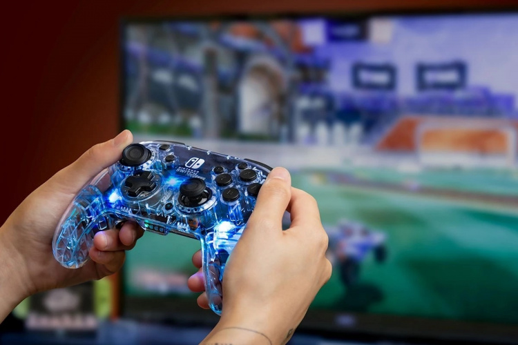 PDP Afterglow Deluxe trådløs kontroller for Nintendo Switch PDP Afterglow Deluxe trådløs kontroller for Nintendo Switch